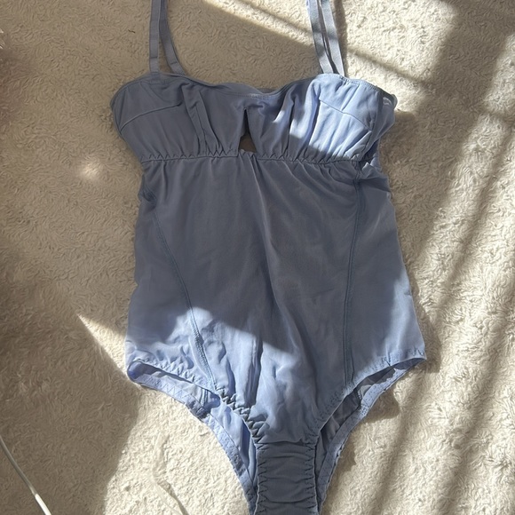 NWT  We Are Hah Under the Wire Mesh Bodysuit in Periwinkle  Size : XS - Picture 6 of 7